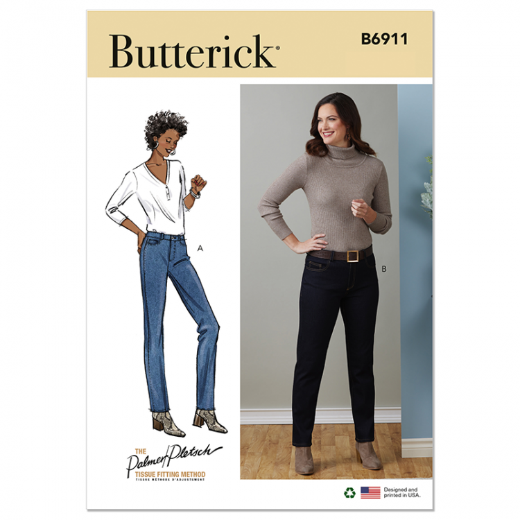 Patron Butterick 6911 - Pantalon jean