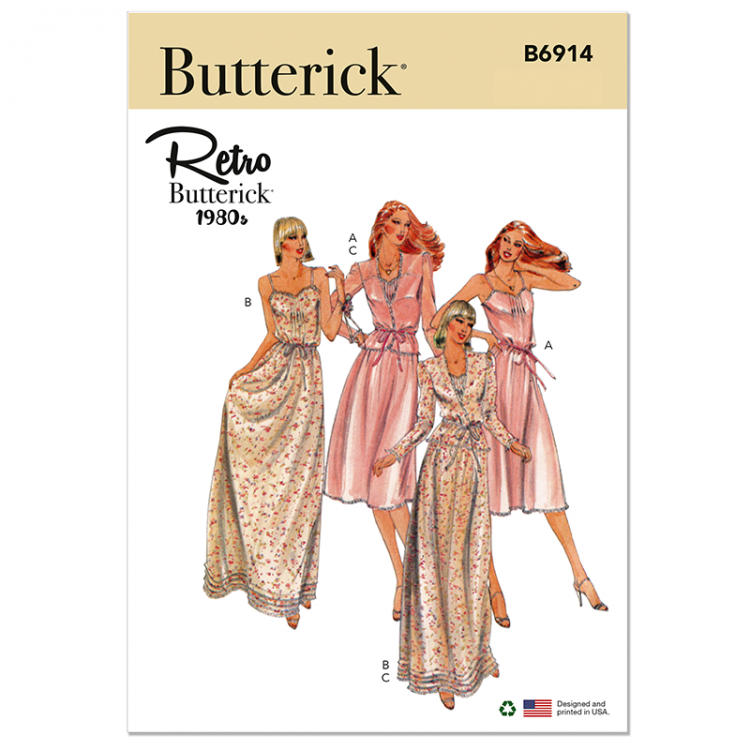 Patron Butterick 6914 - Robe et veste année 80