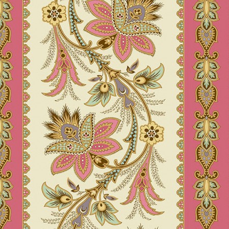 Tissu Max and Louise - Holbrook - Sue Raspberry