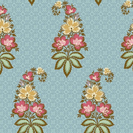 Tissu Max and Louise - Holbrook - Michelle blue