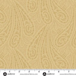 Tissu Jo Morton - Toasted - Grand paisley old ivory
