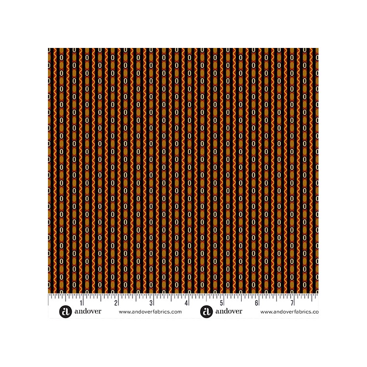 Tissu Jo Morton - Spice market - Runner Beans black pepper