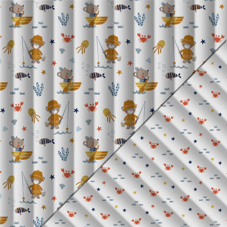 Tissu matelassé double face - Dinan moutarde