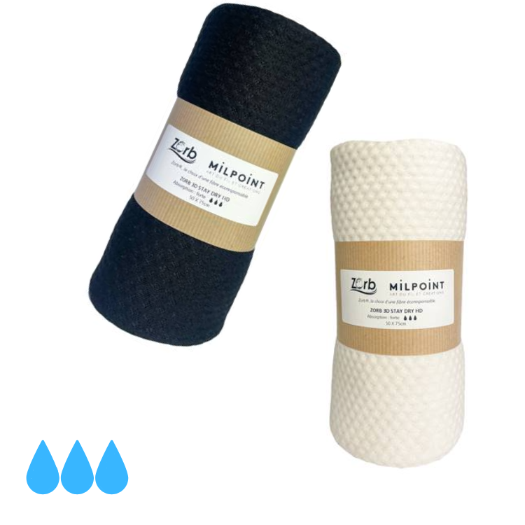 Coupon de tissu ZORB® - Super absorbant - Flux fort