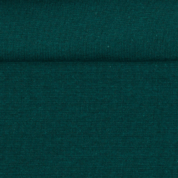 Tissu Bord-côte biologique - Lisse Vert foncé