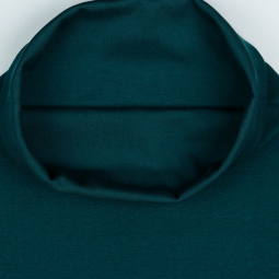 Tissu Bord-côte biologique - Lisse Vert foncé