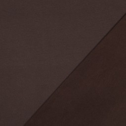 Tissu sweat - Soft sweat marron foncé