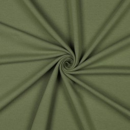 Tissu sweat - Soft sweat vert armée