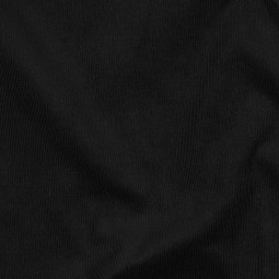 Tissu velours côtelé fin - Noir