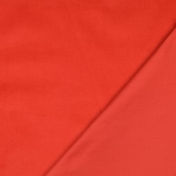 Tissu velours côtelé fin - Terracotta