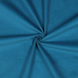 Tissu velours côtelé fin - Pétrole