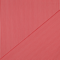 Tissu coton - fines rayures rouge