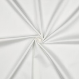 Tissu coton uni satiné - Blanc optique