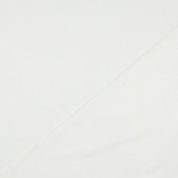 Tissu coton uni satiné - Blanc optique