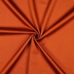 Tissu coton uni satiné - Citrouille