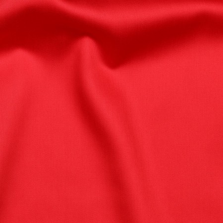 Tissu coton uni satiné - Rouge piment