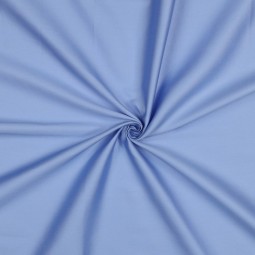 Tissu coton uni satiné - Bleu lavande