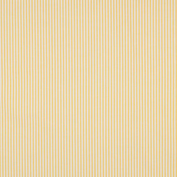Tissu chambray - Fines rayures jaune