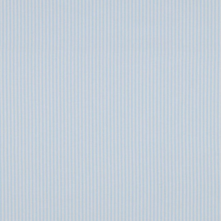 Tissu chambray - Fines rayures bleu ciel
