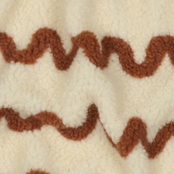 Tissu sherpa - Vagues camel