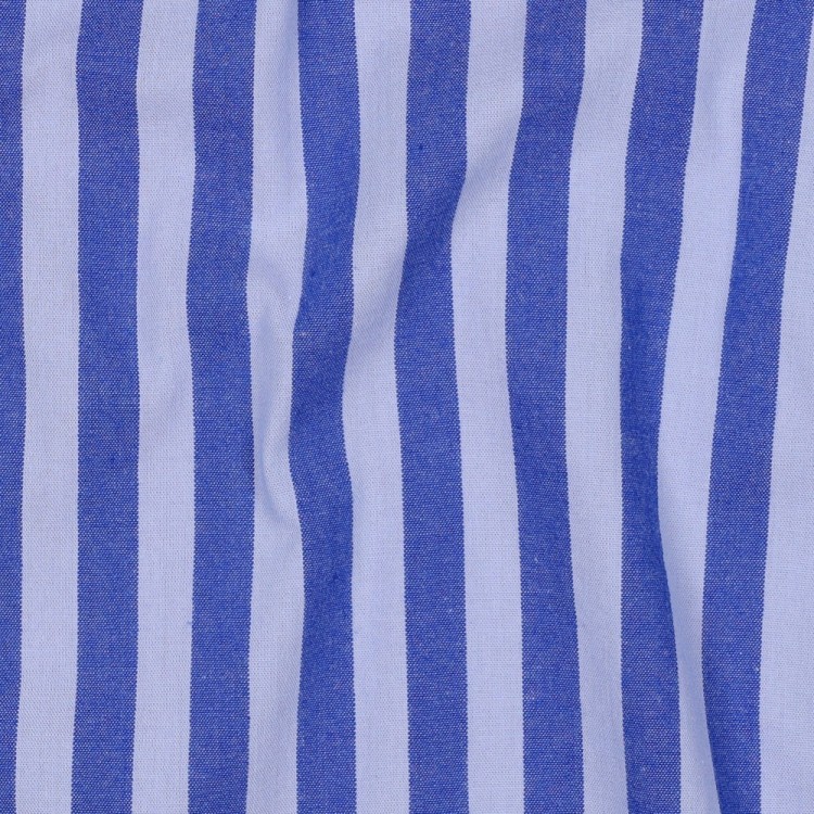 Coton rayé - Bleu