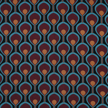 Tissu Viscose stretch - Digital abstract black