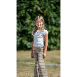 Tissu jersey côtelé - Natural stripes