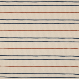 Tissu jersey côtelé - Natural stripes