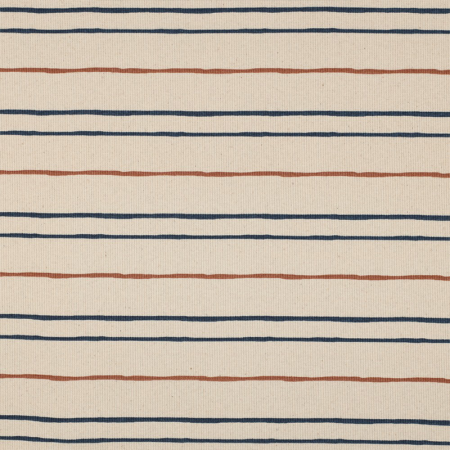 Tissu jersey côtelé - Natural stripes