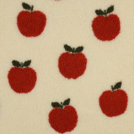 Tissu sherpa - Pommes