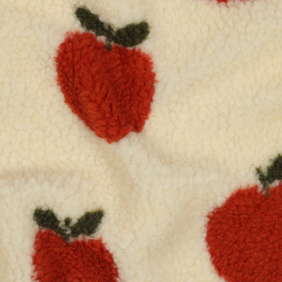Tissu sherpa - Pommes