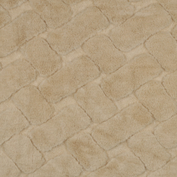 Tissu Fausse fourrure - Abstrait écru