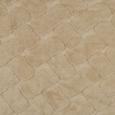 Tissu Fausse fourrure - Abstrait écru