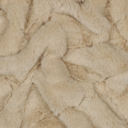 Tissu Fausse fourrure - Abstrait écru