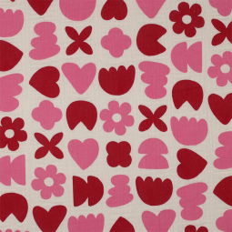 Tissu double gaze - Natural love