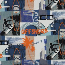 Tissu jersey - Beach blue