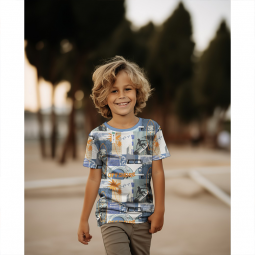 Tissu jersey - Beach blue