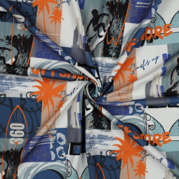 Tissu jersey - Beach blue