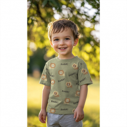 Tissu jersey - Lion kaki