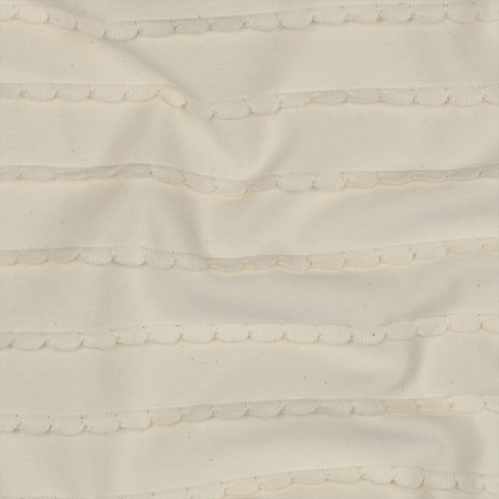 Tissu jersey - Volants naturel