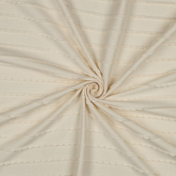 Tissu jersey - Volants naturel