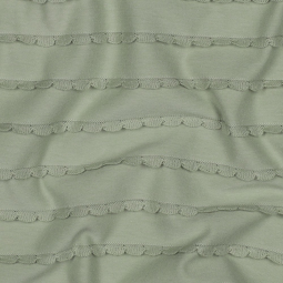 Tissu jersey - Volants vert