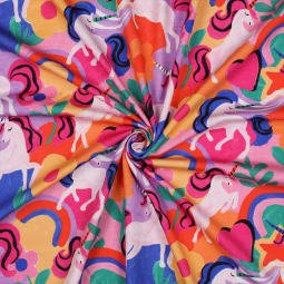 Tissu jersey - Unicorns