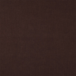 Tissu lin coton - Marron foncé