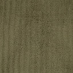 Tissu velours grosses côtes - Vert armée