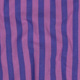 Tissu coton rayé - Violet