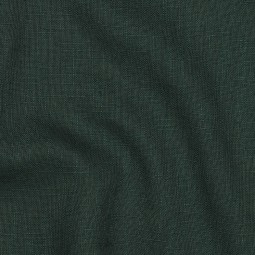 Tissu lin coton - Vert foncé