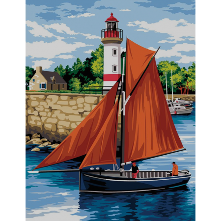 Canevas Margot de Paris - Sortie du port