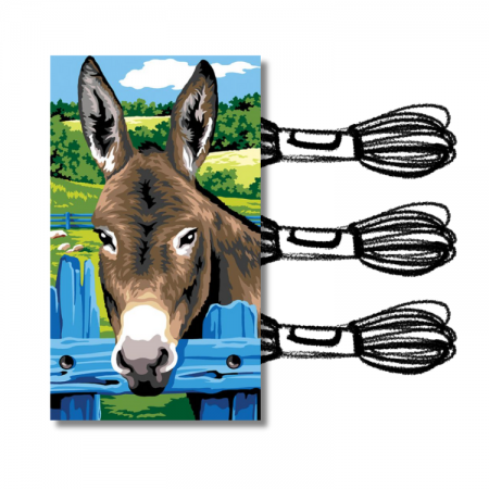 Kit de canevas Margot de Paris - L'âne barrière