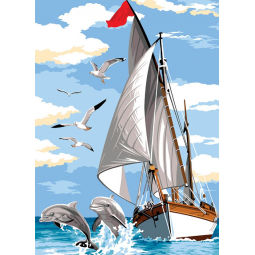 Canevas Seg de Paris - Voile et nageoire